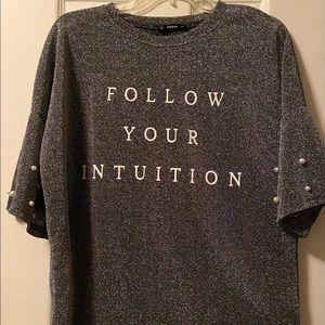 Sparkling statement shirt with pearl details